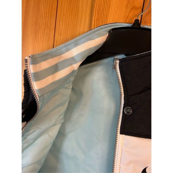 Vintage Nike Women White Black Swoosh Full Zip Puffer Vest Size Small (8358) - Picture 7 of 8